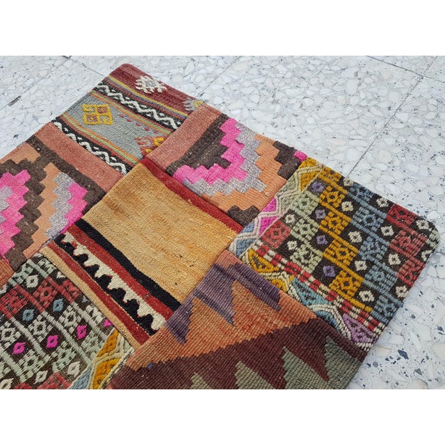 1970s Turkish Kilim Rug 1'12" X 2'12" For Sale - Image 5 of 9