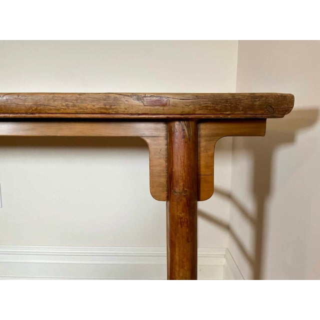 Wood Rustic 19th Century Chinese Altar Form Farmhouse Table For Sale - Image 7 of 8