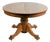 Antique Oak Pedestal Dining Table With Lion's Paw Feet For Sale