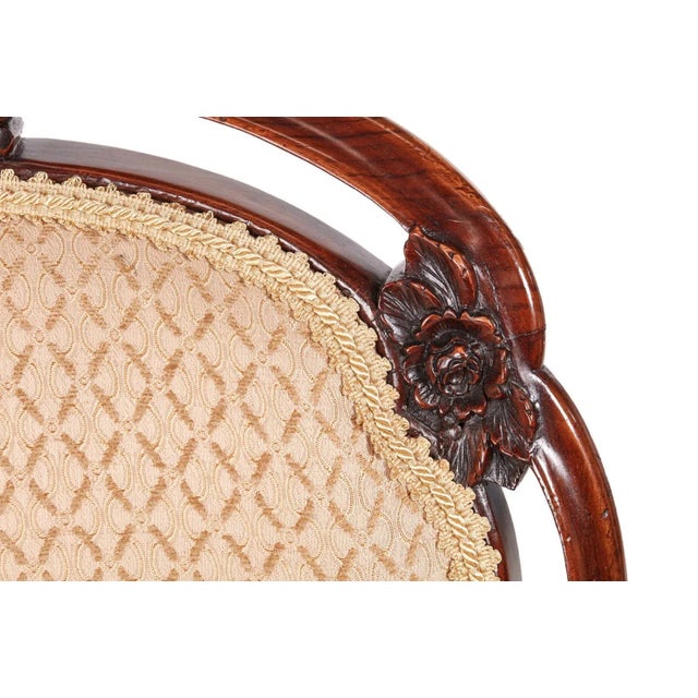 Set of Victorian Carved Walnut Chairs For Sale - Image 5 of 14