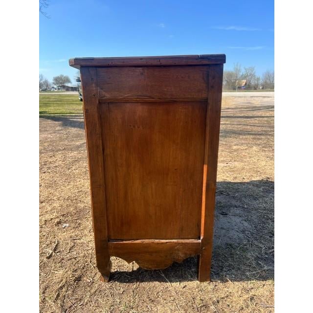 18th Century French Provinciale Louis XV Solid Walnut Sideboard / Buffet For Sale - Image 6 of 17