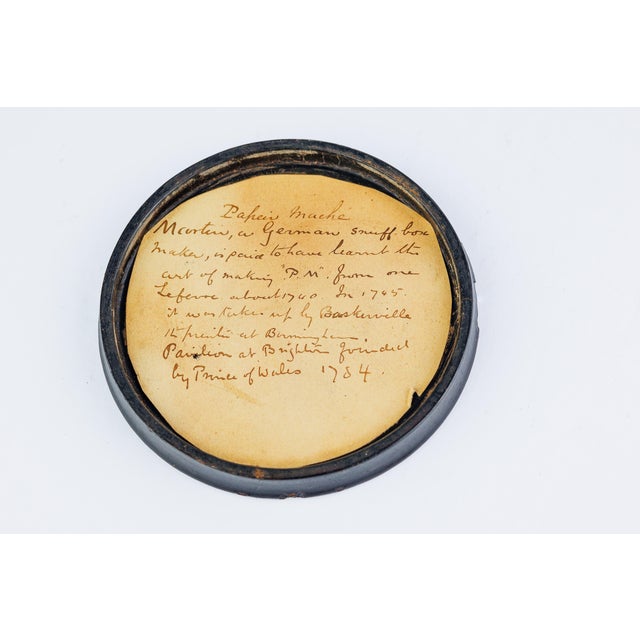 Antique Continental Papier-Mâché Lacquer Box, Regency Ballroom Scene, Attributed to Stobwasser, 18th C For Sale - Image 4 of 5