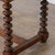 1940s French Wood and Woven Bobbin Stool For Sale - Image 11 of 13