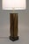 A minimal yet impressive Laurel Mid Century Modern solid carved Walnut "leaf column" table lamp designed and manufacture...