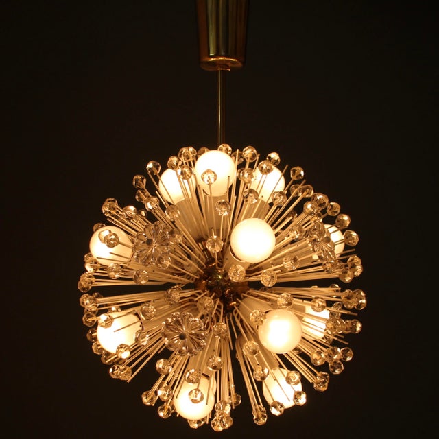 Snowball Hanging Lamp attributed to Emil Stejnar for Rupert Nikoll, 1950s For Sale - Image 12 of 13