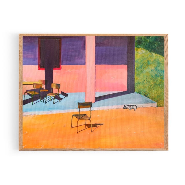 Painting of a siesta break by Australian born, Mallorcan-based Artist Octavia Campbell-Davy’s. MATERIALS: Acrylics on...