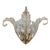 Niermann Weeks 'Biarritz' Crystal and Rustic Gilt Metal Wall Sconce For Sale