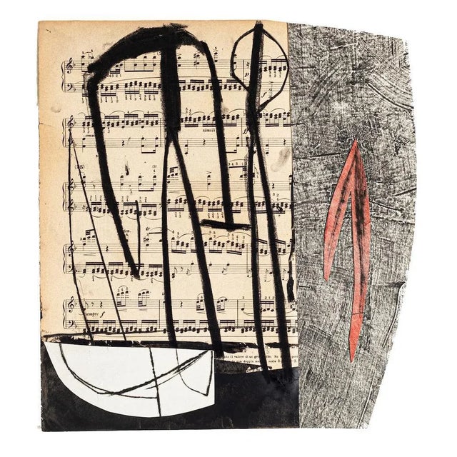 Musical Notes Mixed Media by Tommaso Cascella, 2009 For Sale - Image 3 of 3