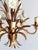 Gilt Tole Floral and Wheat Chandelier, 1960 For Sale - Image 11 of 18