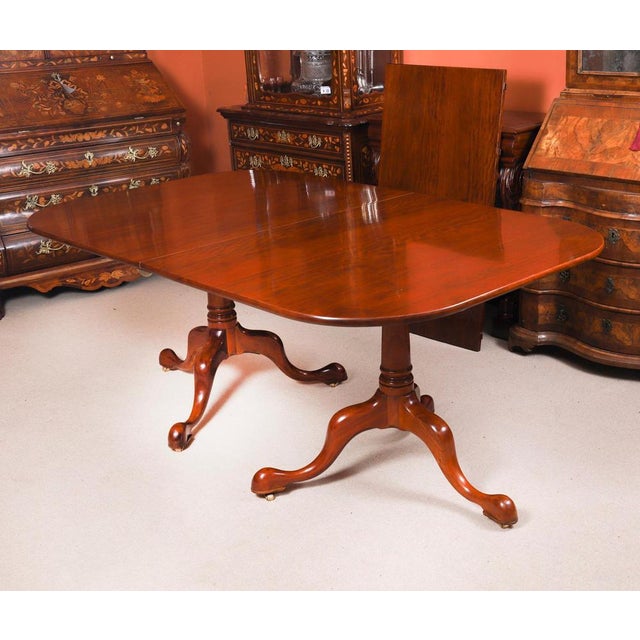 1980s Vintage Regency Revival Dining Table and Chairs by William Tillman, 1980s, Set of 9 For Sale - Image 5 of 18