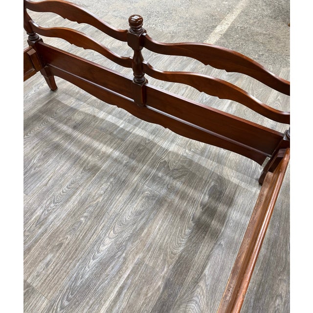 Vintage Full Size French Provincial French Country Style Bed For Sale - Image 15 of 16
