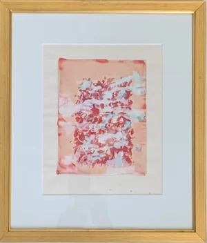 1970s Dominick Turtutro Painting, Framed