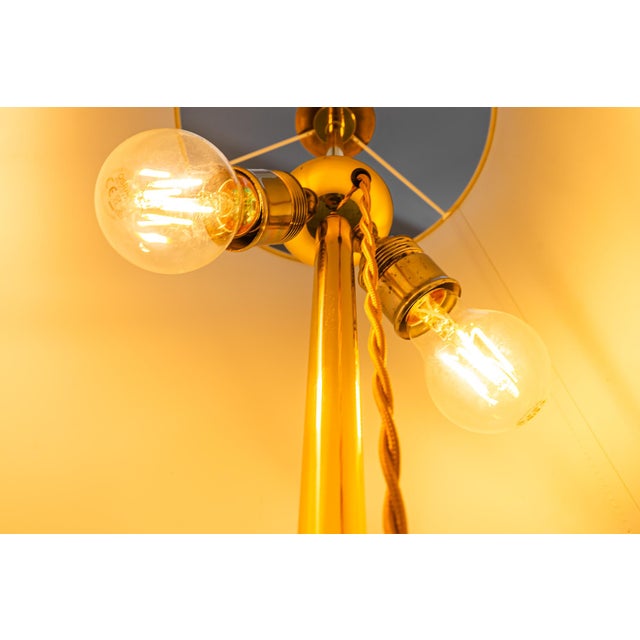 Floor Lamp with Fabric Shade by Rupert Nikoll, Vienna, Austria, 1950s For Sale - Image 10 of 11