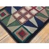 Early 20th Century 1920s Multicolor Geometric Folk Art Antique American Hooked Rug 3'2" X 6'4" Handknotted Wool Carpet For Sale - Image 5 of 5