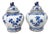 Nanking Porcelain Temple Jars in Blue and White For Sale
