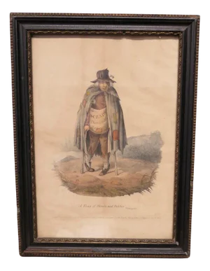 A Thing of Shreds and Patches, 1828, Print, Framed