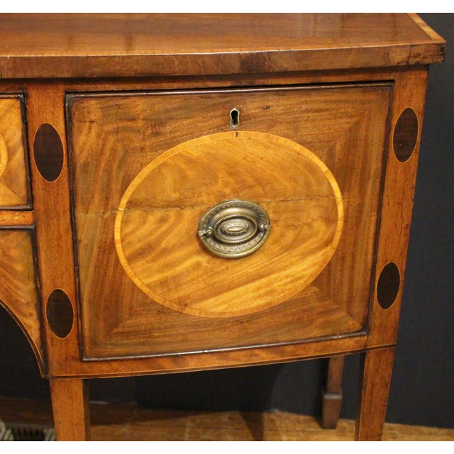 Late 18th Century Circa 1780 English George III Bowfront Sideboard For Sale - Image 5 of 17
