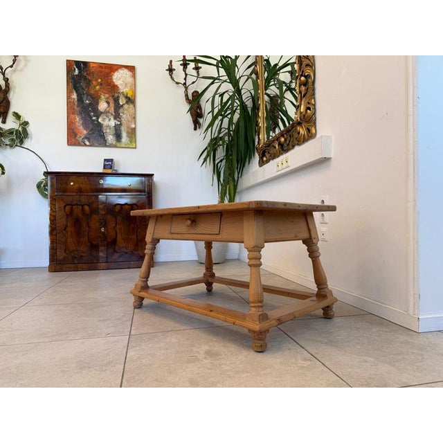 Solid Farmhouse Coffee Table, Dimensions: Height x Width x Depth 52 x 89 x 59 cm. An old, solid farmhouse coffee table...
