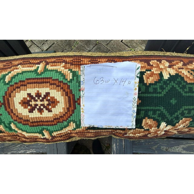 Antique Needlepoint Long Bolster Pillow Chairish