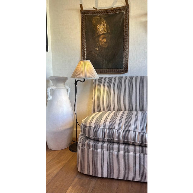 Large Sculptured Hand-Crafted White Terracotta-Clay Pottery Vessel For Sale In Phoenix - Image 6 of 13