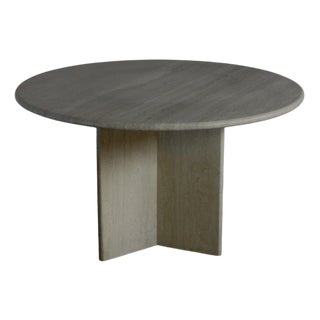 Travertine Dining Table, Italy, 1970s For Sale