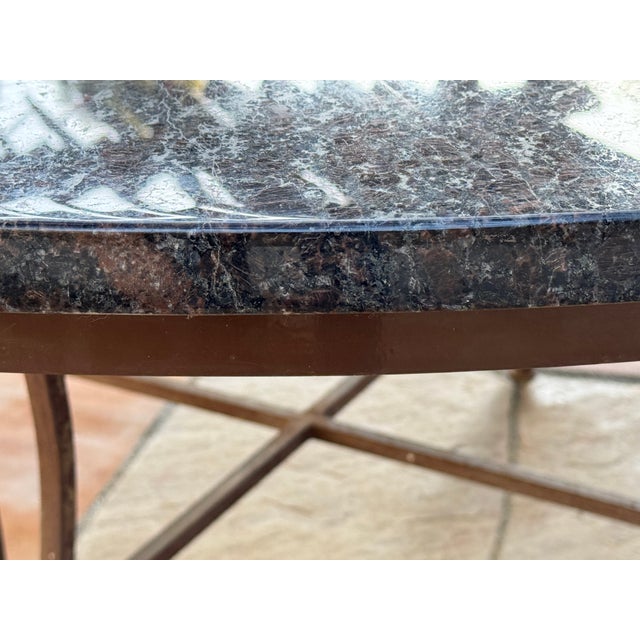 Outdoor/Indoor Granite Dining Table For Sale - Image 9 of 10