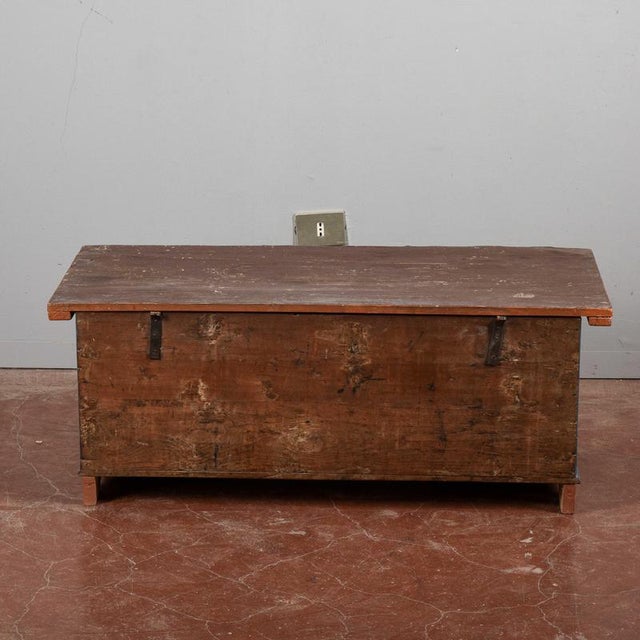 Painted Fir Chest, Early 1900s For Sale - Image 5 of 18