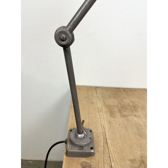 Industrial Brown Workshop Table Lamp, 1960s For Sale - Image 14 of 18