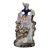 Antique Late 19th Century English Staffordshire Porcelain Figurine Girl Seated on Waterfall Bird For Sale