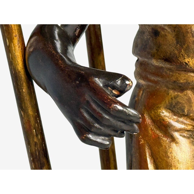 18th/19th C. Italian, Venetian Blackamoor Gueridons, Opposing Figures, Marble For Sale - Image 14 of 18
