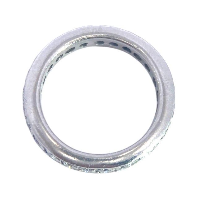 Platinum Diamond Eternity Band Ring Size 7 For Sale In Las Vegas - Image 6 of 6