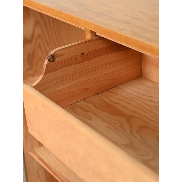 Wood Vintage Scandinavian Birch Cabinet, 1950s For Sale - Image 7 of 11