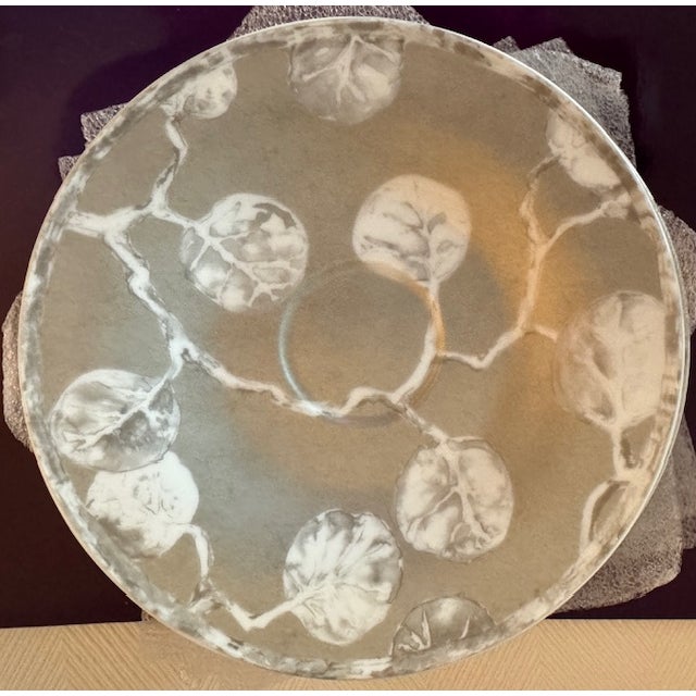 Gorgeous Silver/White Michael Aram Saucers Botanical Leaf Pattern (no longer being made) Is a neutral color to make a...
