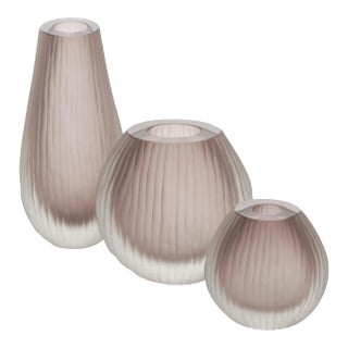 Murano Glass Trio in the Manner of Carlo Scarpa For Sale