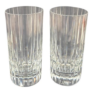 Baccarat French Crystal Harmonie High Ball Glasses - Pair For Sale