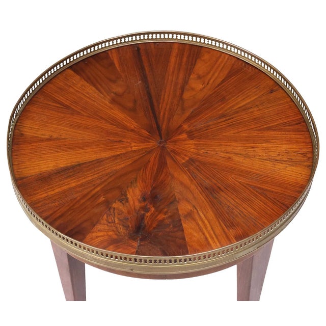 Early 20th Century French Neoclassical Figured Mahogany Side Table For Sale - Image 4 of 4