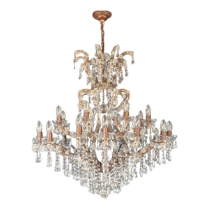 Large Antique Crystal Chandelier Restored Italian Bohemian Style Vintage