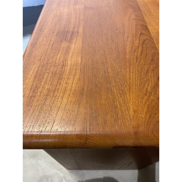 Danish Teak Desk with Drawer Cabinet and Extension Table, Set of 3 For Sale - Image 11 of 18
