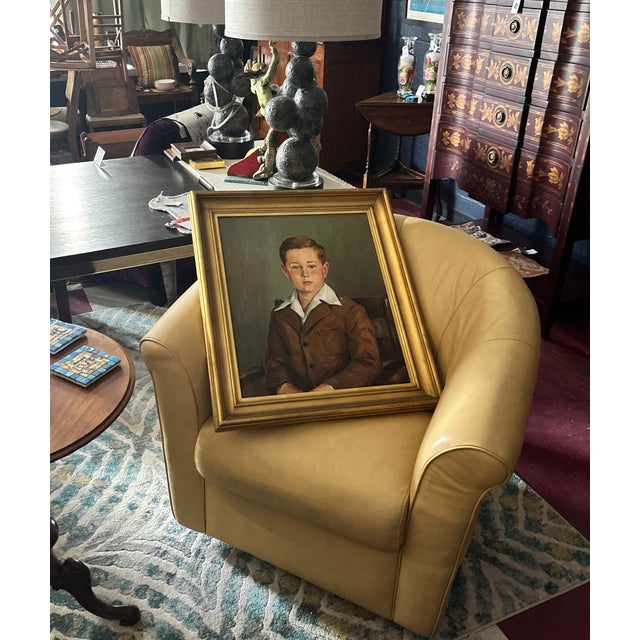 Mid 20th Century Lovely Portrait of a Young Boy c.1950 For Sale - Image 5 of 5