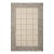 Chris Loves Julia x LoloiFrancis Cream / Black 2'-3" x 3'-9" Accent Rug For Sale