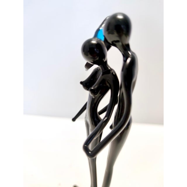 Postmodern Black Murano Glass Decoration, Italy, 1990s For Sale - Image 11 of 13