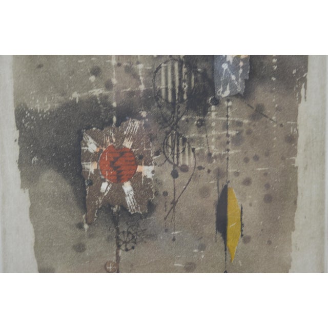 Johnny Friedlaender Surrealist Etching Signed Framed For Sale - Image 4 of 6
