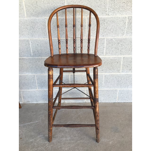 Antique Maple Hoop Back Bar Stools a Pair Chairish