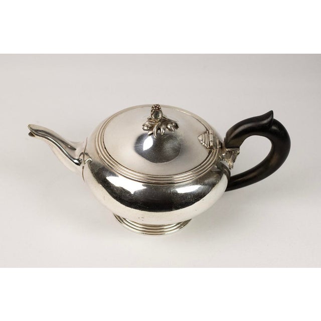 Silver-Plated Metal Teapot from Christofle, France, 1950s For Sale - Image 4 of 14