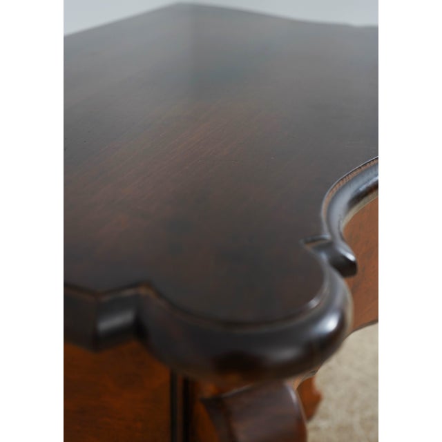 Brown Baker Milling Road Continental Serpentine Console Table For Sale - Image 8 of 18