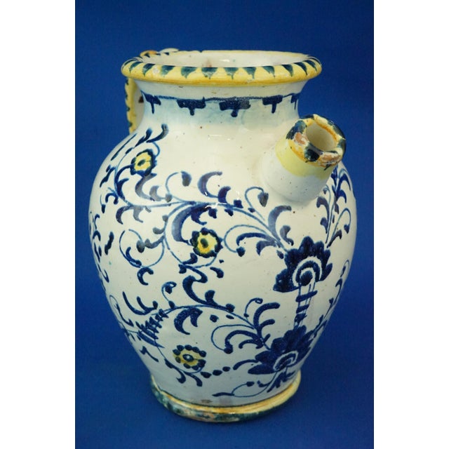 Antique Italian Renaissance Tuscan Majolica Pharmacy Jar, 1600s For Sale - Image 3 of 18