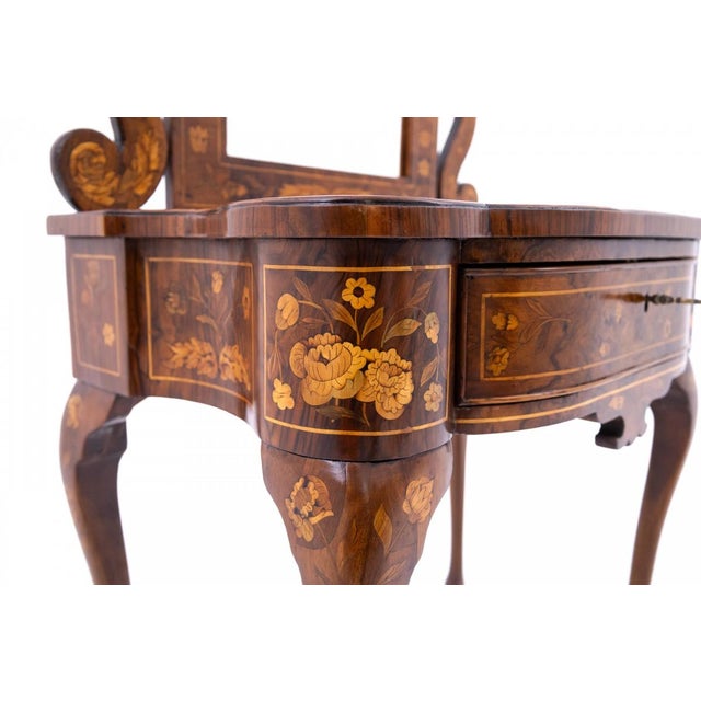 Antique Marquetry Dressing Table, Spain, 1700s For Sale - Image 12 of 15