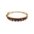 Late 19th Century Late 19th Century Victorian 14k Gold Amethyst & Diamond Hinged Bangle Bracelet For Sale - Image 5 of 7