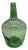 Green Demijohn Balloon Bottle from Viresa Glassworks, Spain, 1970s For Sale
