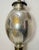 Large Antique Mercury Glass Brass Seltzer Siphon Bulbous Round Bottle Table Lamp For Sale - Image 10 of 11